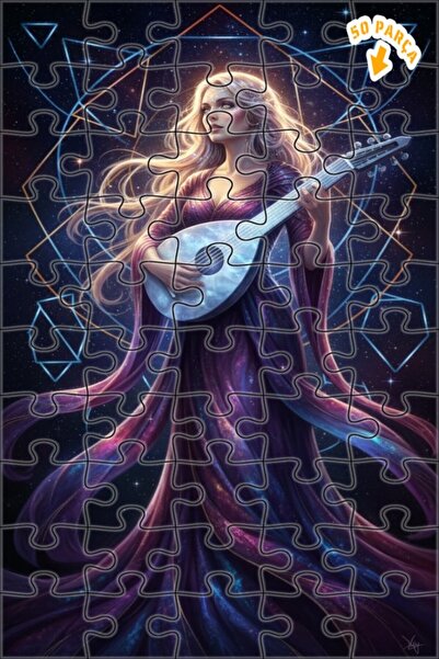 Teona Ahşap لغز خشبي بإطار مزدوج الطبقات من كوزميك ميلودي 50 قطعة 15x25