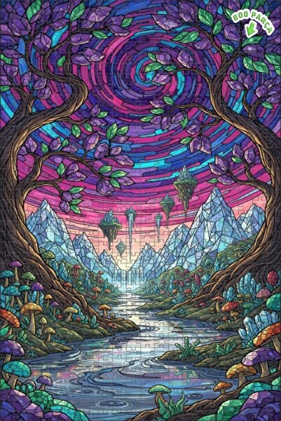 Teona Ahşap لغز خشبي رائع من كريستال فالي 800 قطعة 70x50