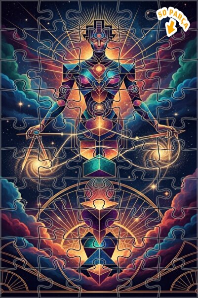 Teona Ahşap لغز خشبي بإطار مزدوج الطبقات بمظهر لوحة زيتية إبداعية عالمية 50 ق...