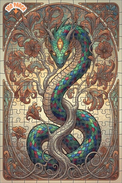 Teona Ahşap لغز خشبي بإطار مزدوج الطبقات من Green Dragon Art 150 قطعة 20x30