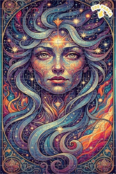 Teona Ahşap لغز خشبي بإطار مزدوج الطبقات بمظهر ألوان مائية لامعة للنساء من جا...