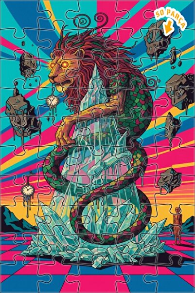 Teona Ahşap لغز خشبي بإطار مزدوج الطبقات على شكل شلال كريستالي من آيسيلان يشي...