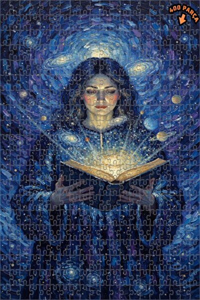 Teona Ahşap لغز خشبي بمظهر لوحة زيتية يصور ضوء الحكمة الكونية، 400 قطعة، 35×3...