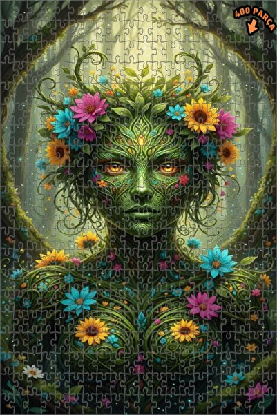 Teona Ahşap لغز خشبي بنمط زهور الطبيعة الرئيسية بمظهر لوحة زيتية 400 قطعة 35×35