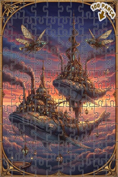 Teona Ahşap لغز خشبي بإطار مزدوج الطبقات من ماجيك سكاي ويلرز 100 قطعة 25x25