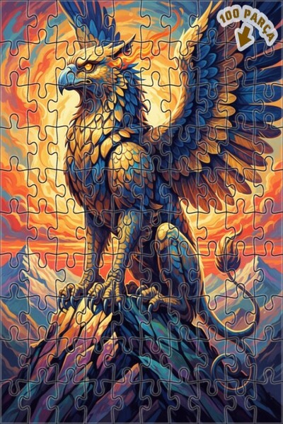 Teona Ahşap لغز فني بمظهر لوحة زيتية من ميستيك جريفين 100 قطعة 25×25