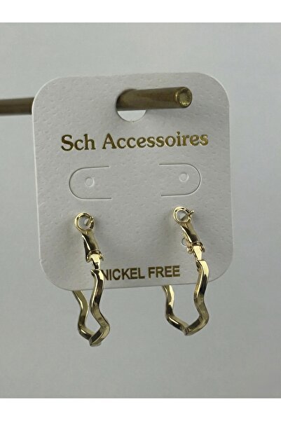 Butik Zikzak Halka Küpe,Küçük Boy