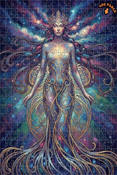 Teona Ahşap لغز خشبي بإطار مزدوج الطبقات منقوش للنساء من كوزميك 400 قطعة 35x35