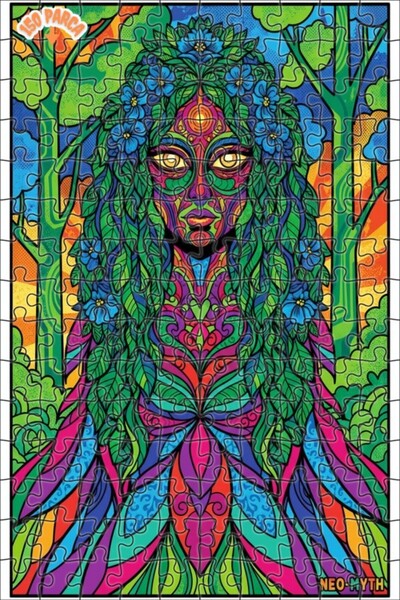 Teona Ahşap لغز خشبي مؤطر بطبقتين من دوغا نا بلون فني خطي ملون 150 قطعة 20x30