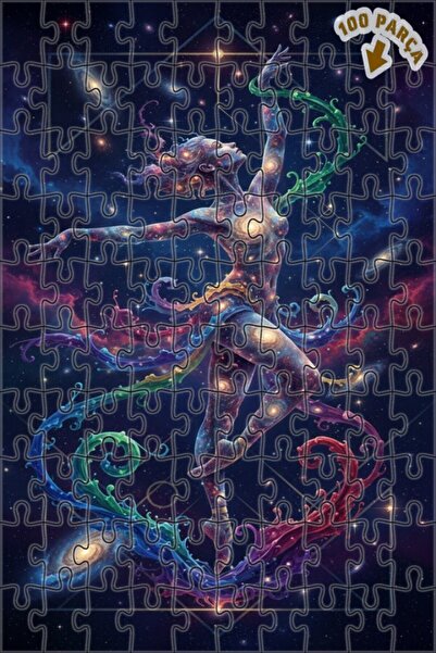 Teona Ahşap لغز خشبي بإطار مزدوج الطبقات من يونيفرسال دانسر 100 قطعة 25x25