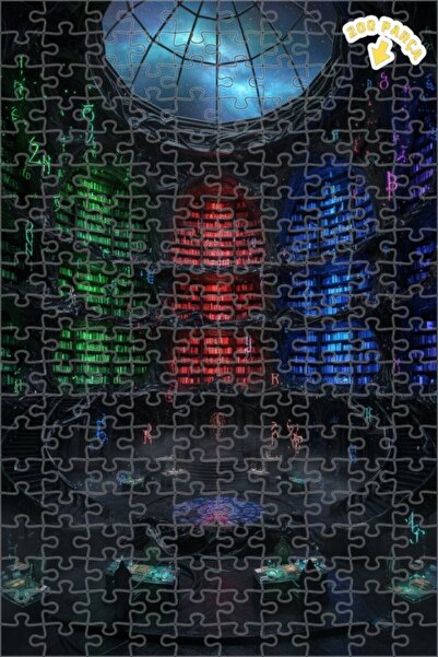 Teona Ahşap لغز خشبي لفن السحر من مكتبة الغموض، لغز خشبي بإطار مزدوج الطبقات،...