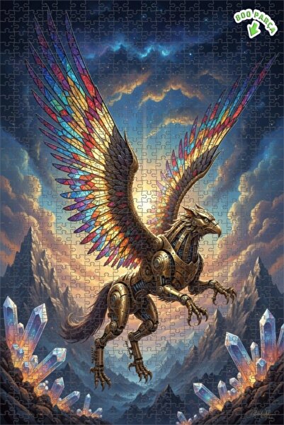 Teona Ahşap لغز فني ميكانيكي سحري من جريفين 800 قطعة 70x50