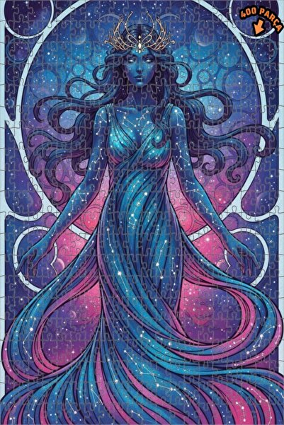 Teona Ahşap لغز خشبي بمظهر الألوان المائية من كوزميك كراول، لغز خشبي بإطار مز...