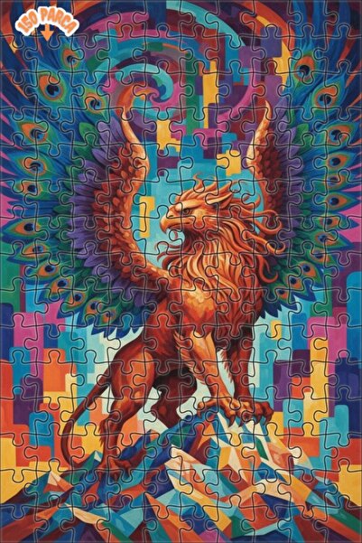 Teona Ahşap لغز خشبي بإطار من طابقين بمظهر عمل فني رائع من غريفين 150 قطعة 20x30