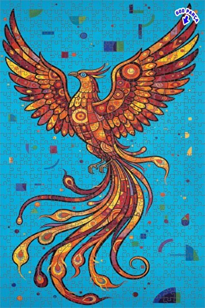 Teona Ahşap لوحة فنية حديثة على شكل طائر الفينيق الزمردي بمظهر الزيت، لغز خشب...