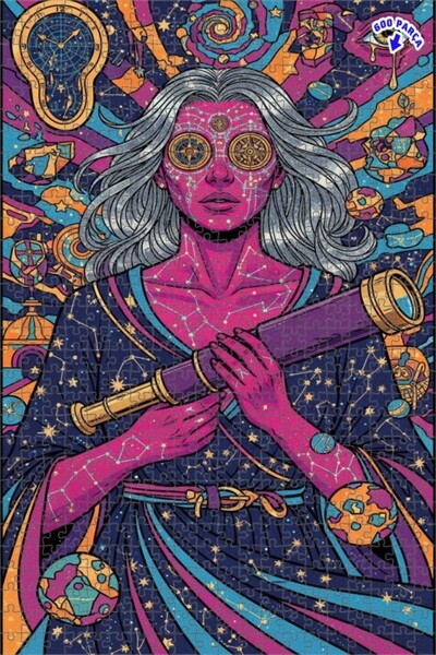 Teona Ahşap لغز خشبي بإطار مزدوج الطبقات من جالاكتيك أوبسيرفر كويين، 600 قطعة...