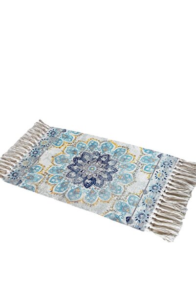 X LOT سجادة كلاسيكية مصنوعة يدويًا، مزينة بشرابات عرقية، بنمط بوهيمي، مقاس 50...