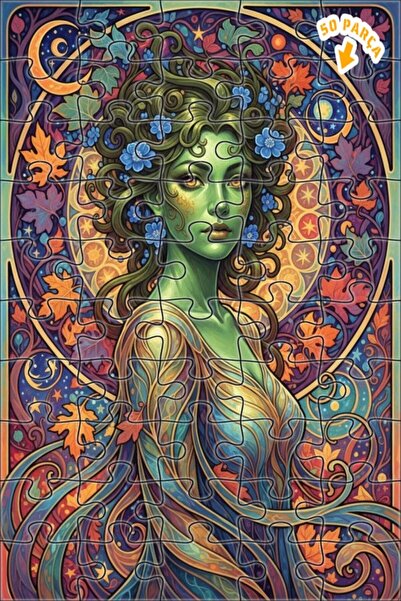 Teona Ahşap لغز خشبي بإطار مزدوج الطبقات بمظهر لوحة زيتية لجنية الربيع 50 قطع...