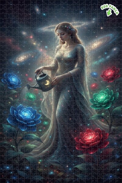 Teona Ahşap لغز خشبي بإطار مزدوج الطبقات بمظهر لوحة زيتية لمربي الحدائق الفلك...