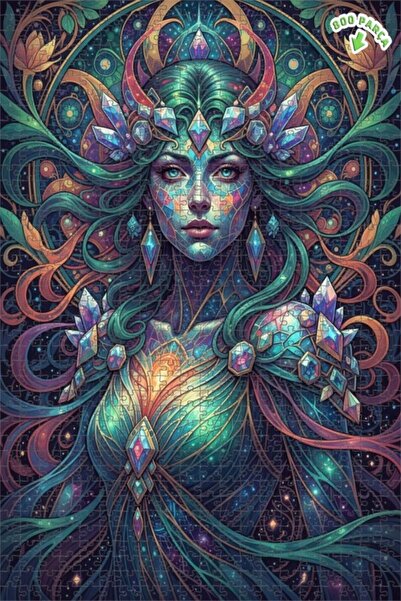 Teona Ahşap لغز خشبي بإطار مزدوج الطبقات من كوزميك فيري 800 قطعة 70x50