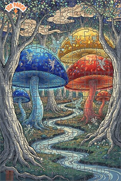 Teona Ahşap لغز خشبي مؤطر بطبقتين من مازال أورمان بيري، 150 قطعة، 20×30