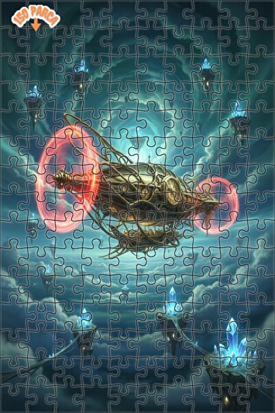 Teona Ahşap لغز خشبي بإطار مزدوج الطبقات من سكاي شيب كريستال آيلاندز 150 قطعة...