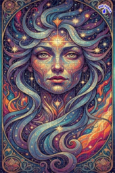 Teona Ahşap لغز خشبي بإطار مزدوج الطبقات بمظهر ألوان مائية لامعة للنساء من جا...