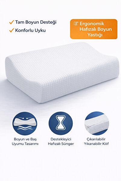 Loselya Dvostruka podrška za vrat Ergonomski 100% Bambus Visko Jastuk 38x55cm...