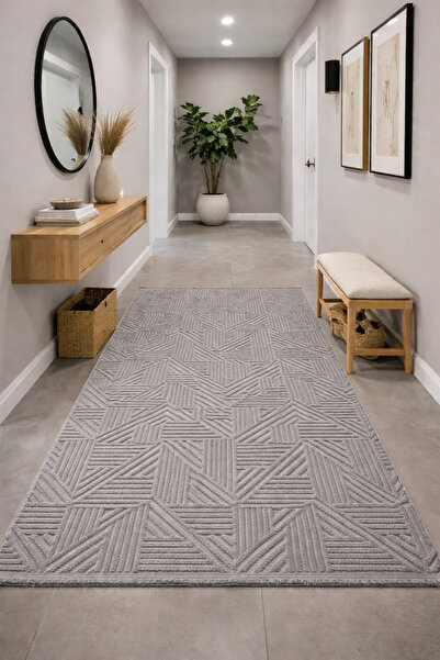 KEVLİNE Home Modern Koridor Salon Halısı Dokuma Halı