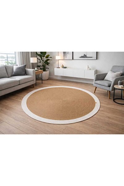 SOFT HOME Covor rotund din iută