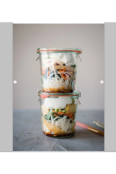 Weck 580 ml Mold Set (2 Pieces) Wcktop Jar Kitchen Storage Organization