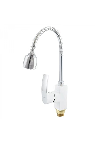 Mixxus Kitchen Faucet with 2 Functions MAGNUM 011 (NUT) WHITE CHROME REFL