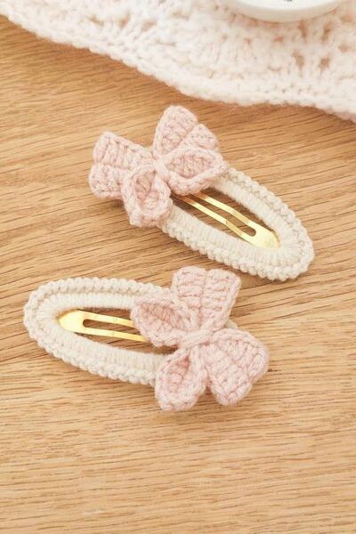 zanaatçı anne Set de agrafe pentru fete, realizate manual, colorate, cu 2 fun...