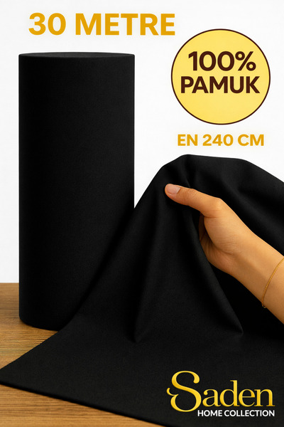 SADEN HOME 30 Meters of Flat Bed Sheet Fabric - Sheet Fabric Width: 240 cm (1...