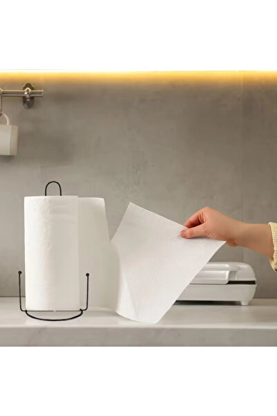 MyBru Lüks Metal Siyah Kağıt Havluluk Kağıt Havlu Asacağı Peçetelik