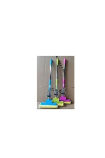 OEM Sponge mop with integrated wringer, metal handle, various colors