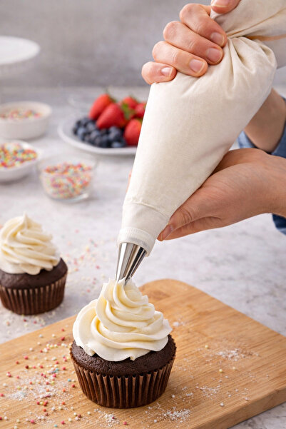 Emal Home Cream Bag and Nozzle Set – Practical Pastry and Dessert Decorating ...