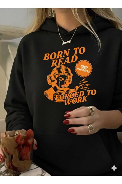 Framgan Y2k Born to Reat Hanorac supradimensionat imprimat