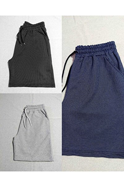 TORUK MAKTO 3 Pieces Comfortable Fit Unisex Black Gray Navy Blue Combed Cotto...