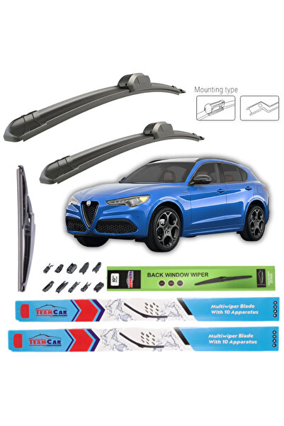 TEAMCAR Wipers Alfa Romeo Stelvio 2016-2022 - Complete set