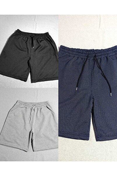 TORUK MAKTO 3 Pieces Comfortable Fit Unisex Black Gray Navy Blue Combed Cotto...