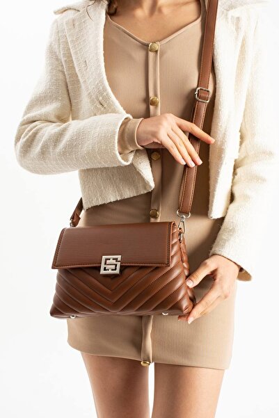 KIRASE Women's Stylish Designed Medium Size Crossbody Bag, Chain Strap, Embro...