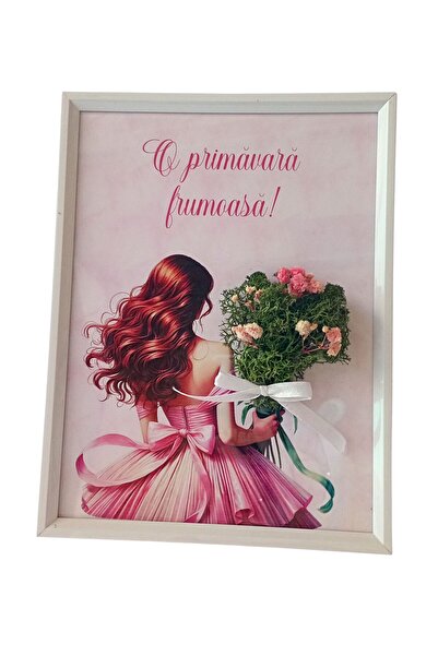 roviana Decorative painting with stabilized lichens and dried flowers