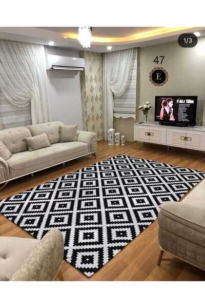 STILHOME Elastic Velvet Thin Carpet Cover - Washable - 4M²=160X230 Cm, 6M²=20...