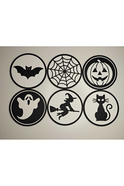 3D Layshop Horror Themed Gamer Coaster Set - 6 Halloween Coasters