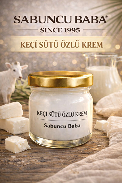 SABUNCU BABA Hindistan Cevizli Keçi Sütü Özlü Krem 40 Gr. Yoğun Nem & Bariyer...