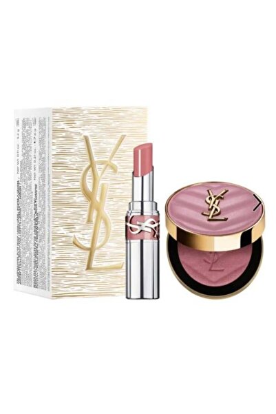 Yves Saint Laurent مجموعة أحمر الخدود وأحمر الشفاه رقم 44، الحجم الكامل