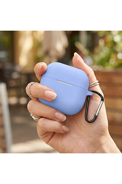 CaseOnn حافظة سامسونج جالاكسي بادز 3 إف إي مع حزام، سيليكون غير لامع باللون ا...