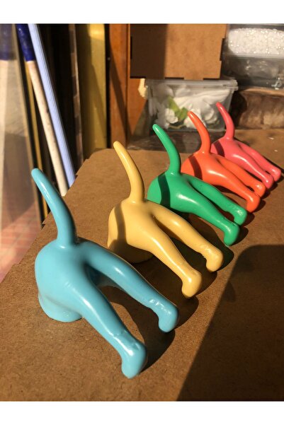 rıfkıdesing Yarım Köpek Figürlü Duvar Askılığı (3’lü set)