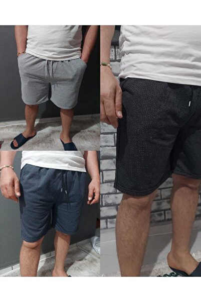 TORUK MAKTO 3 Pieces Comfortable Fit Unisex Black Gray Navy Blue Combed Cotto...